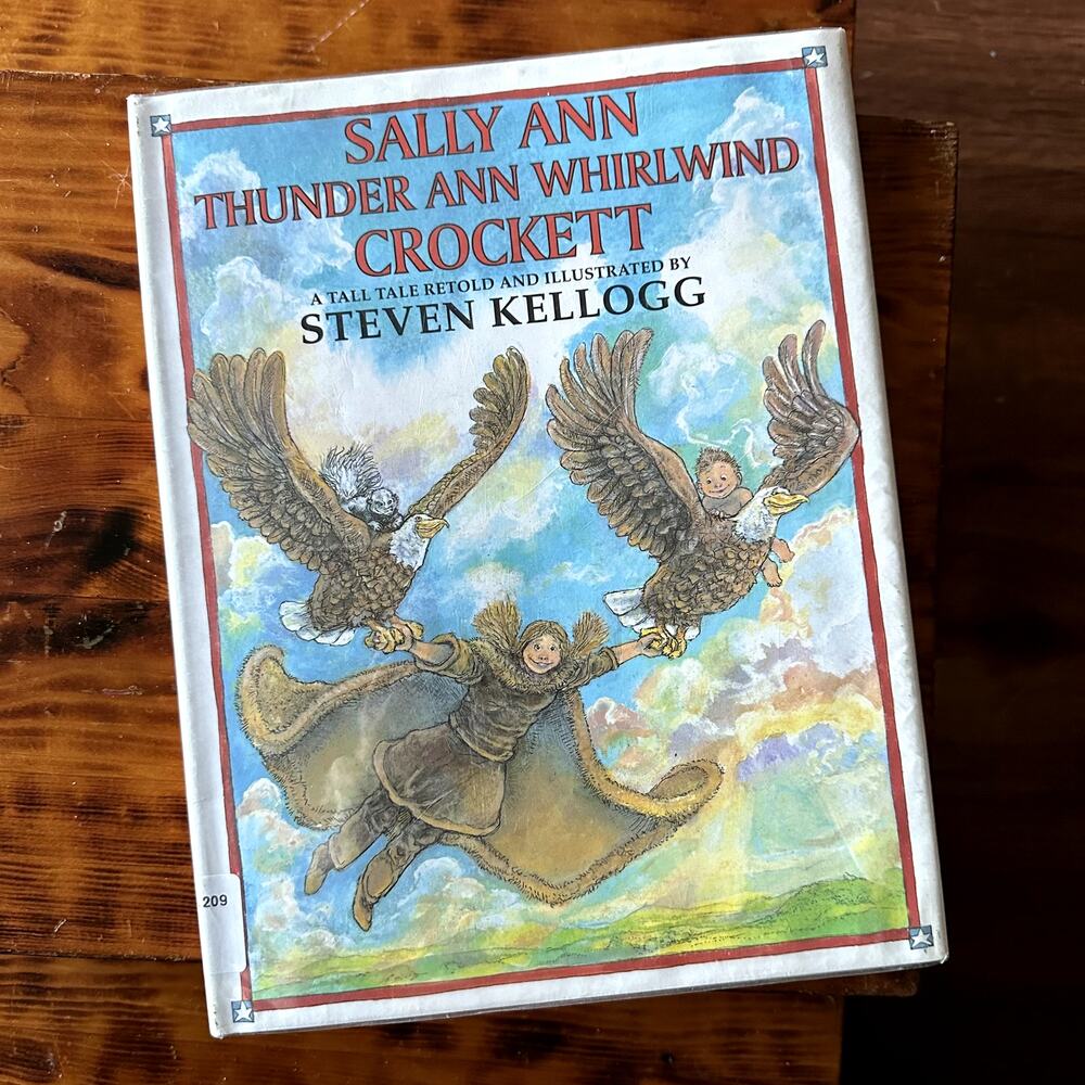 Vintage 1995 Sally Ann Thunder Ann Whirlwind Crockett Hardcover Book